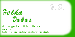 helka dobos business card